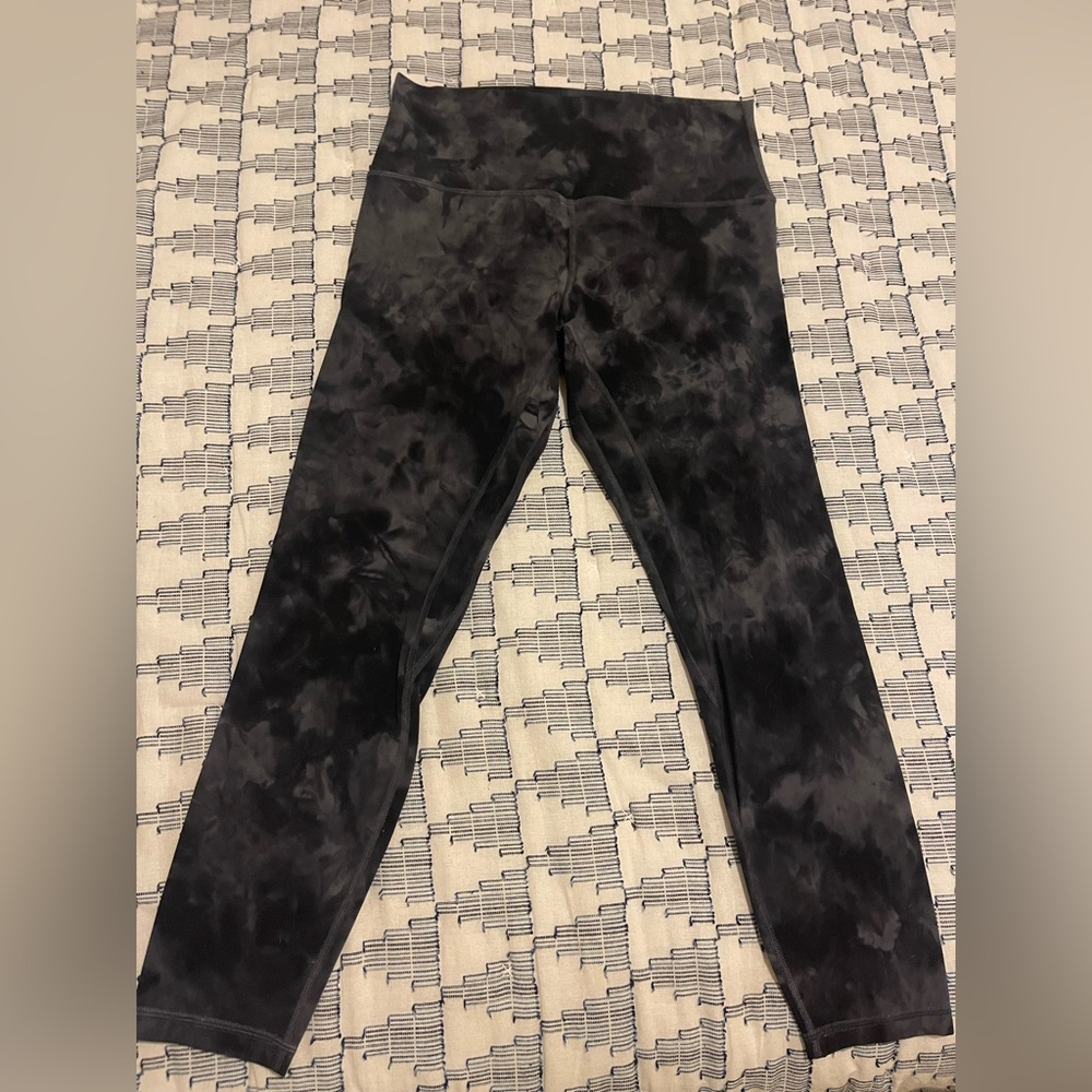 Lululemon Align High Rise Pant 25” Size 8 Diamond Dye Pitch Grey Graphite Grey